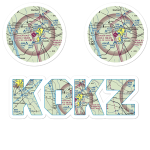 Kaolin Field (OKZ) VFR Sectional Sticker Pack