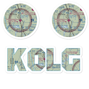 Solon Springs Municipal Airport (OLG) VFR Sectional Sticker Pack