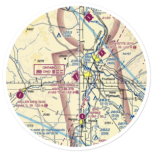 Ontario Municipal Airport (ONO) VFR Sectional Sticker (30 mile)