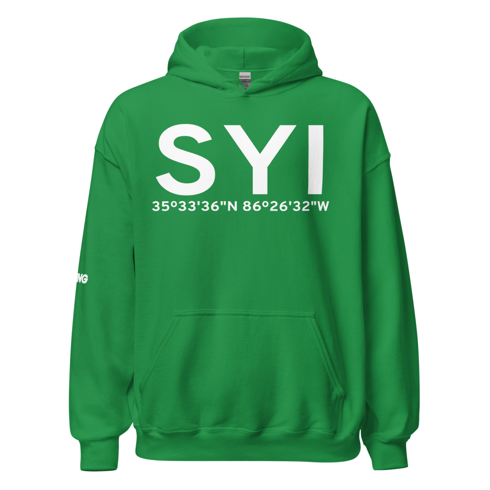Shelbyville (KSYI) Airport Hoodie Sweatshirt 