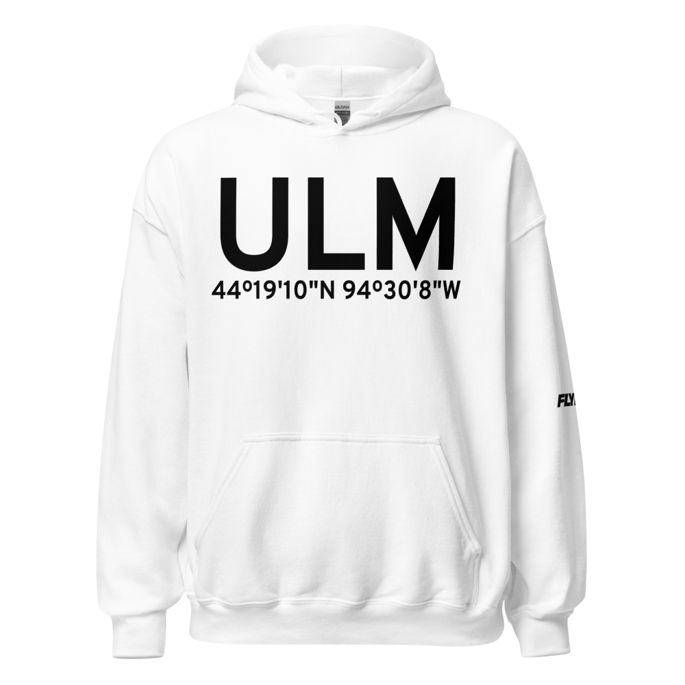 New Ulm (KULM) Airport Hoodie Sweatshirt 