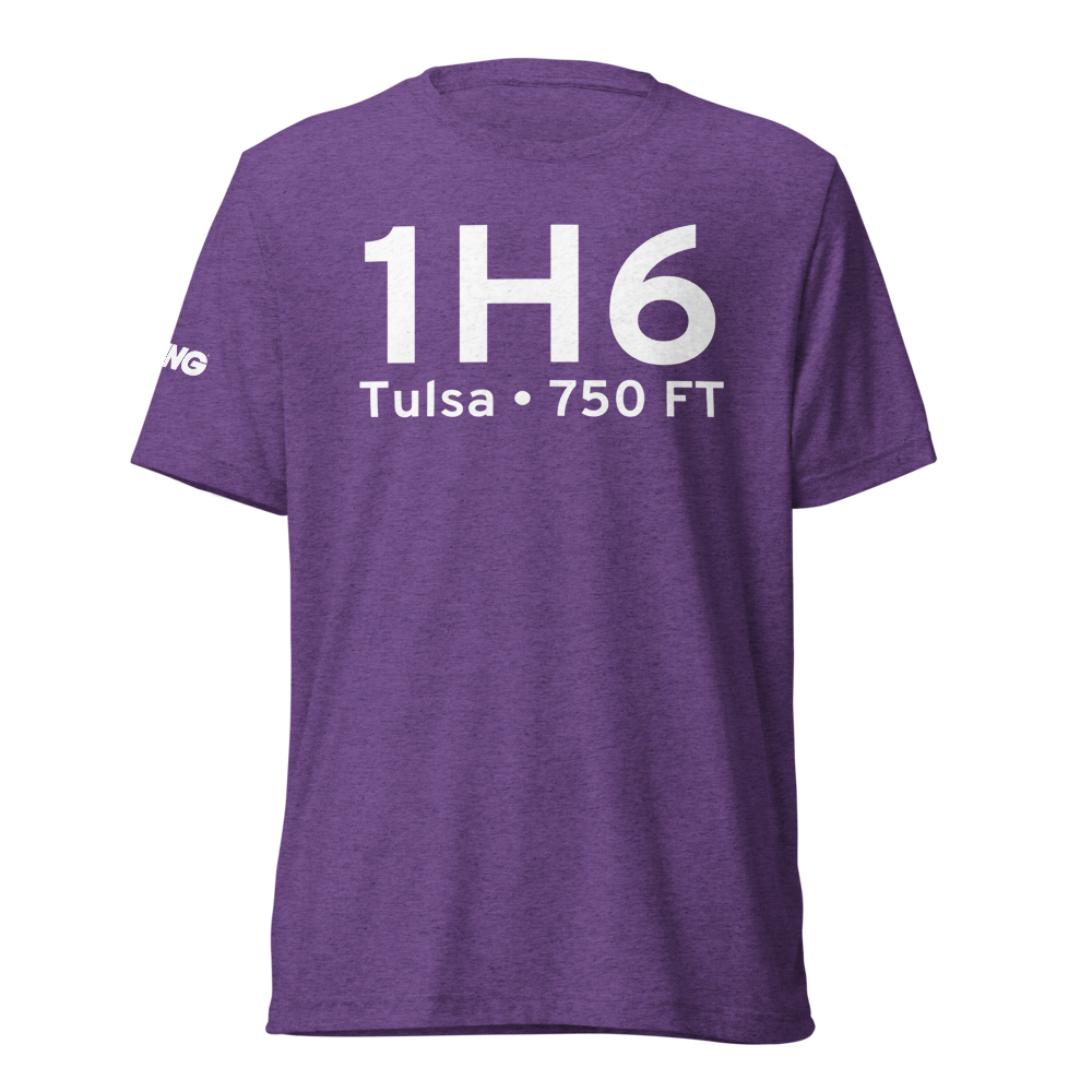 Tulsa (1H6) Airport Tri-blend T-Shirt 