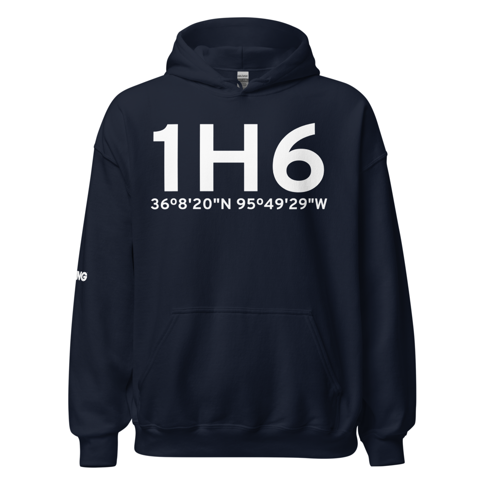 Tulsa (1H6) Airport Hoodie Sweatshirt 