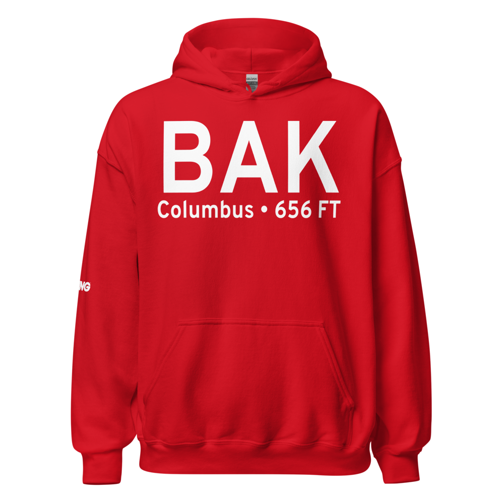 Columbus (KBAK) Airport Hoodie Sweatshirt 