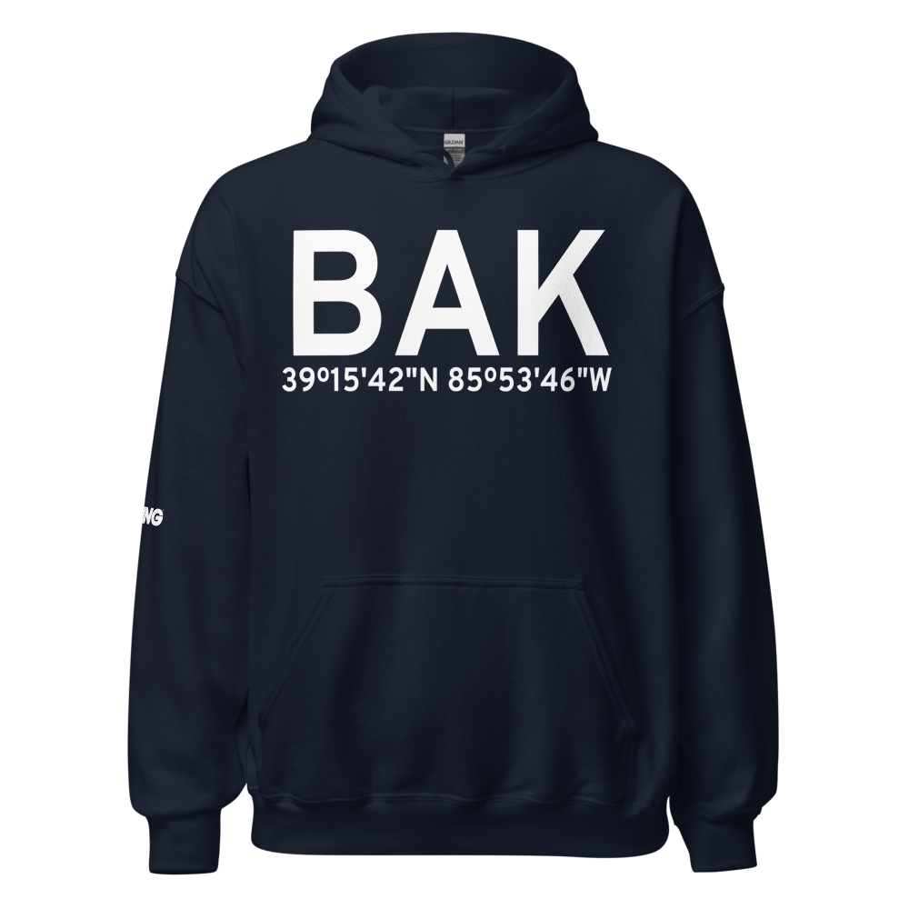 Columbus (KBAK) Airport Hoodie Sweatshirt 