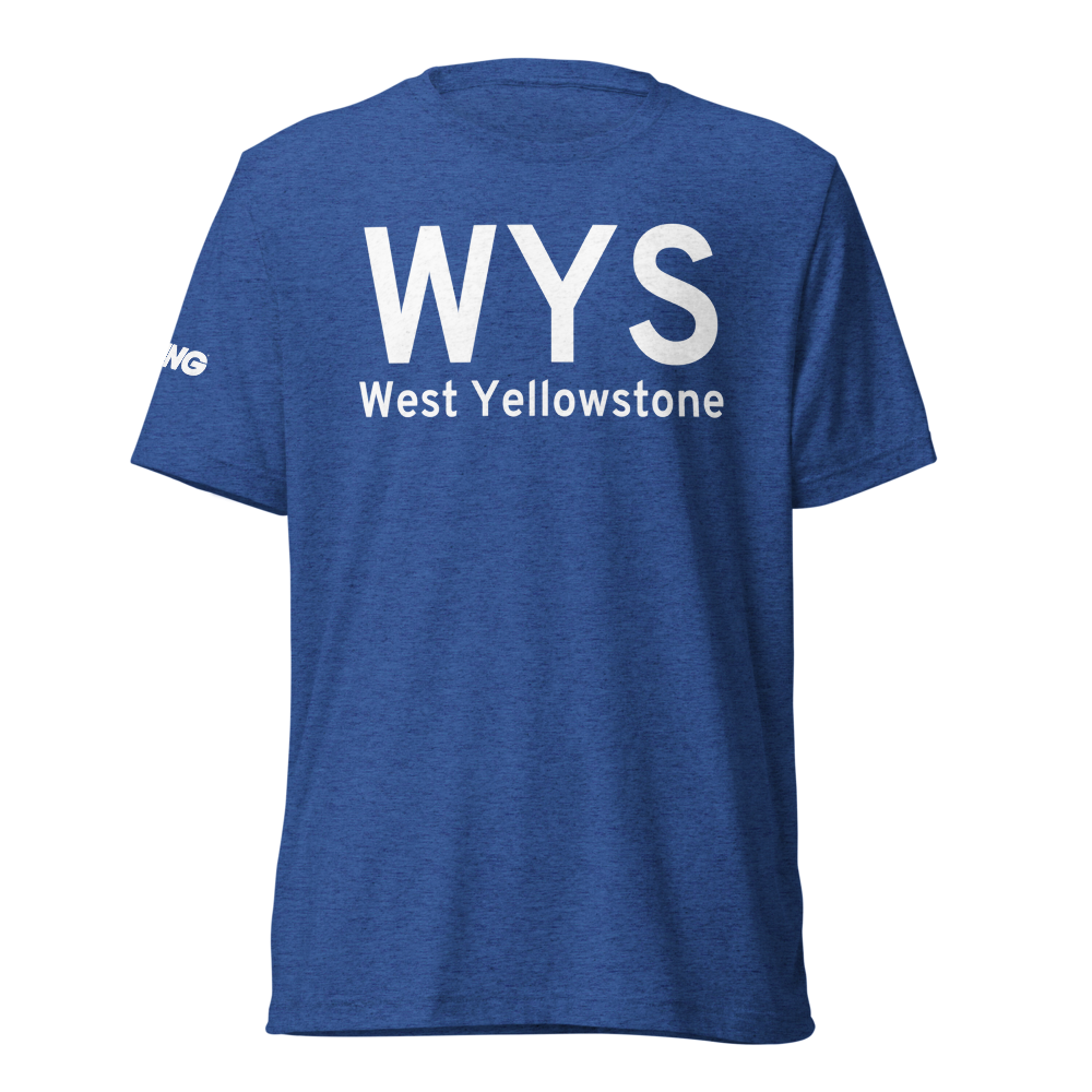 West Yellowstone (KWYS) Airport Tri-blend T-Shirt 