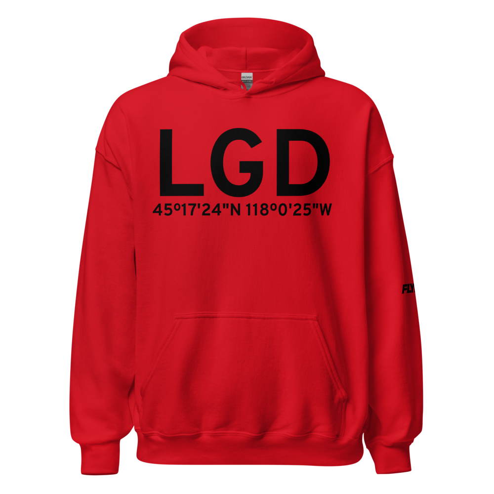 La Grande (KLGD) Airport Hoodie Sweatshirt 