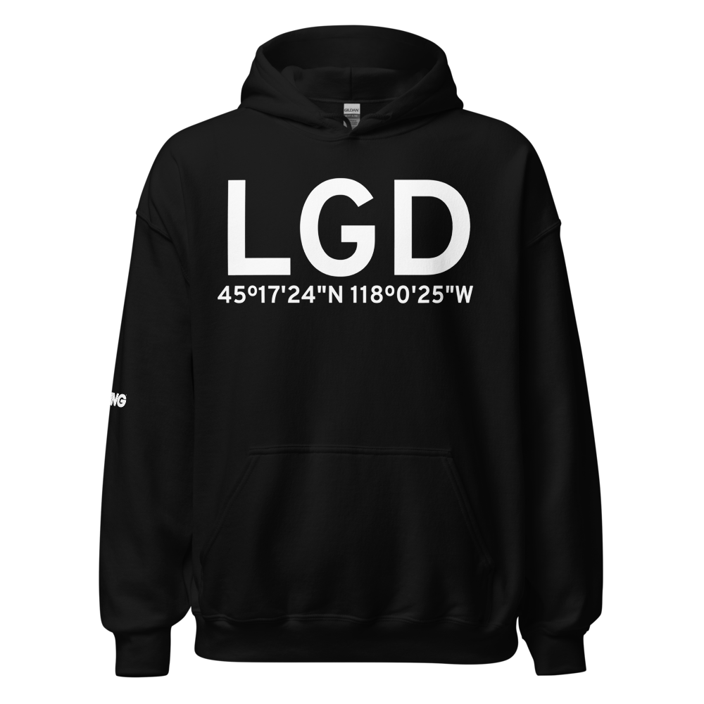 La Grande (KLGD) Airport Hoodie Sweatshirt 