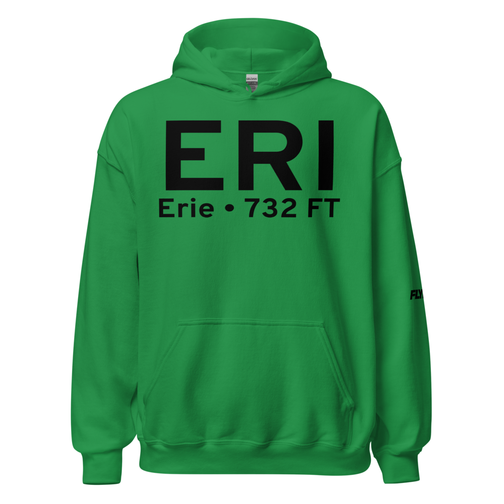 Erie (KERI) Airport Hoodie Sweatshirt 