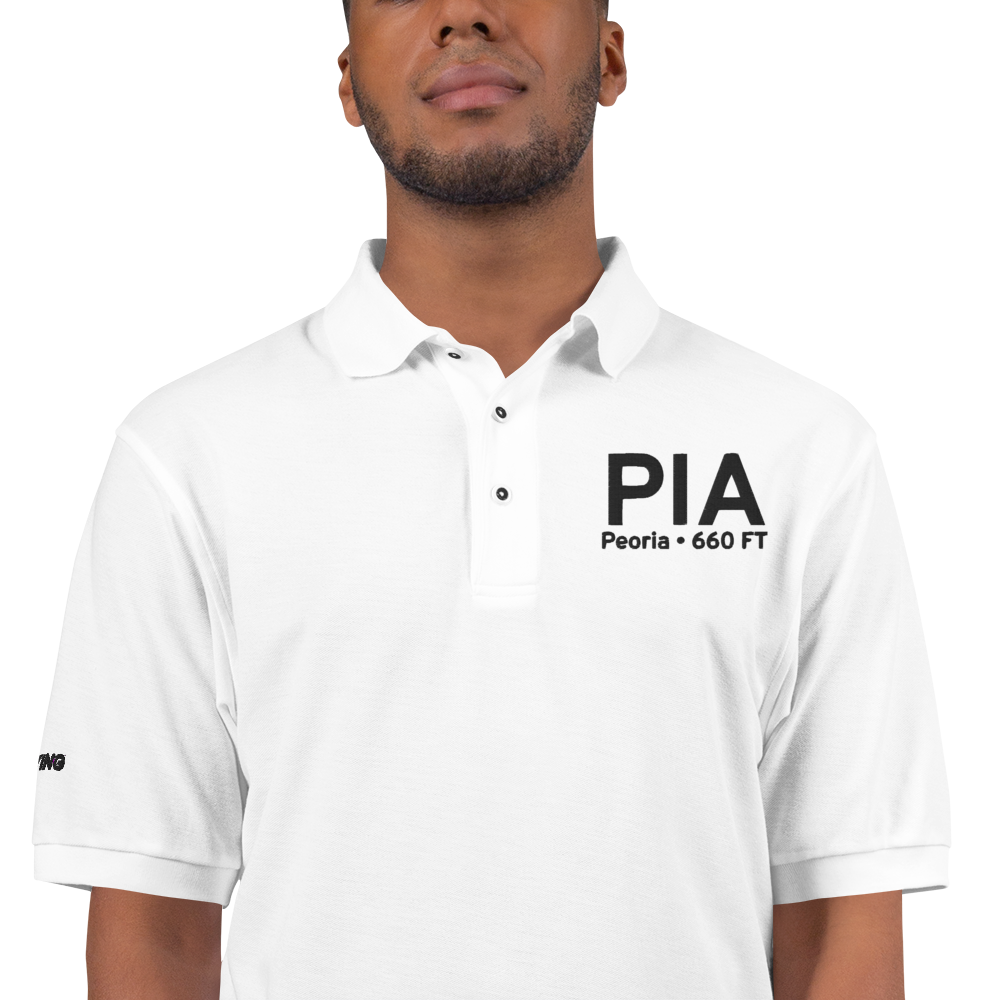 Peoria (KPIA) Airport Port Authority Embroidered Polo Shirt 