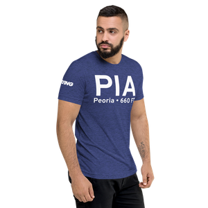Peoria (KPIA) Airport Tri-blend T-Shirt