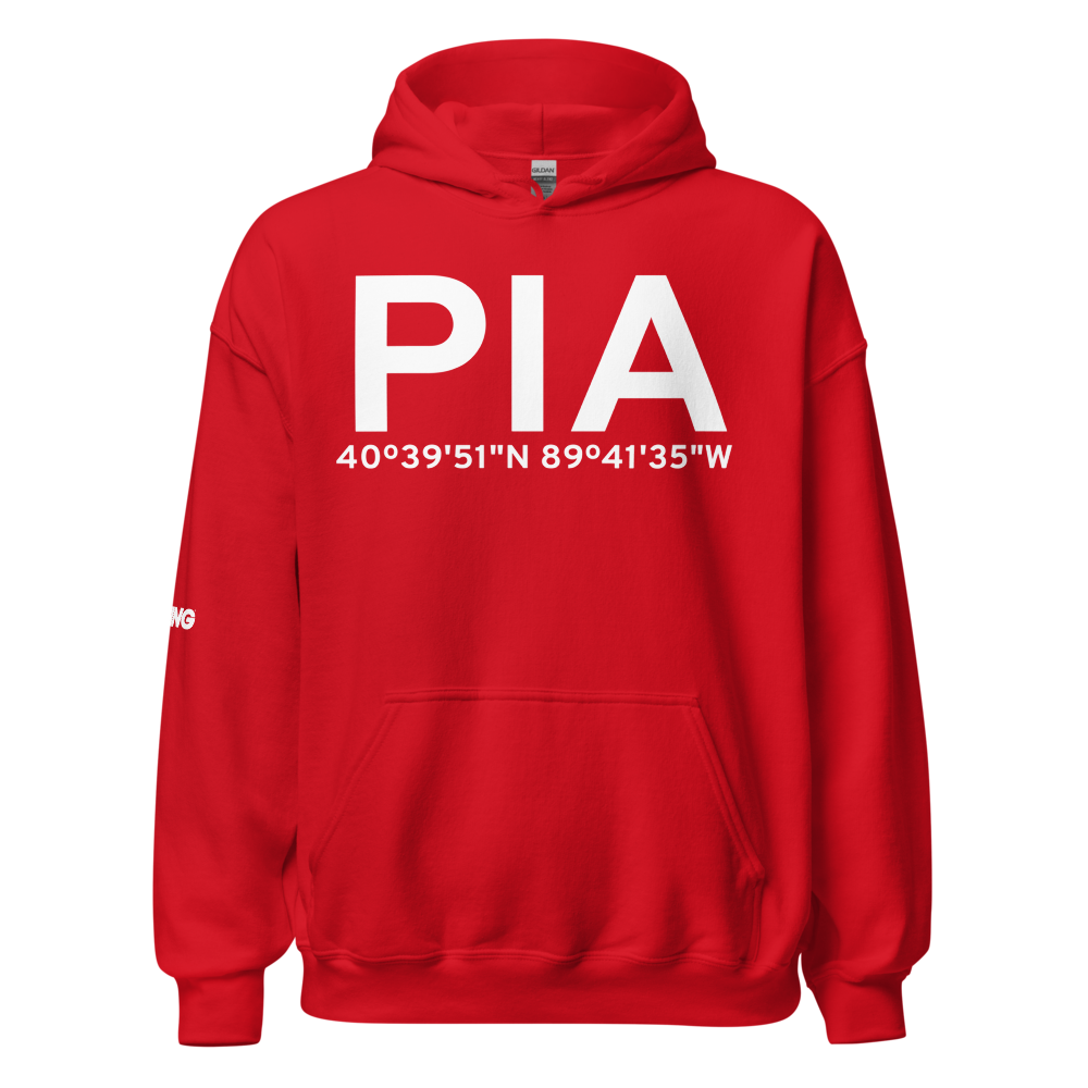 Peoria (KPIA) Airport Hoodie Sweatshirt 
