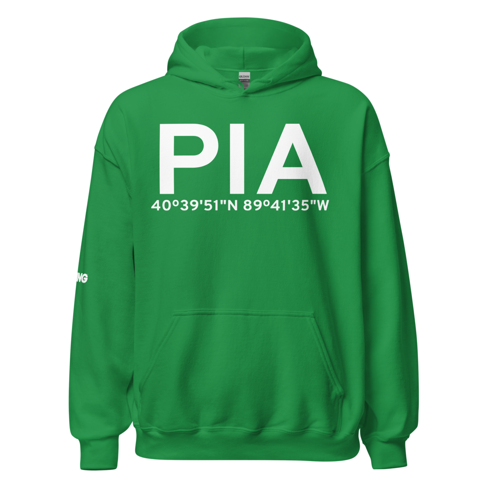 Peoria (KPIA) Airport Hoodie Sweatshirt 
