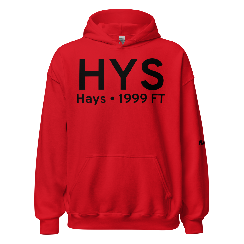 Hays (KHYS) Airport Hoodie Sweatshirt 