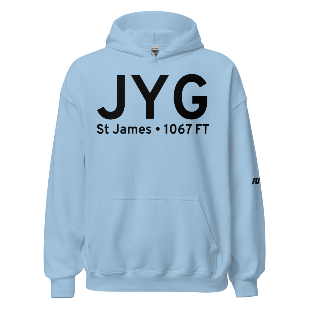 St James (KJYG) Airport Hoodie Sweatshirt 