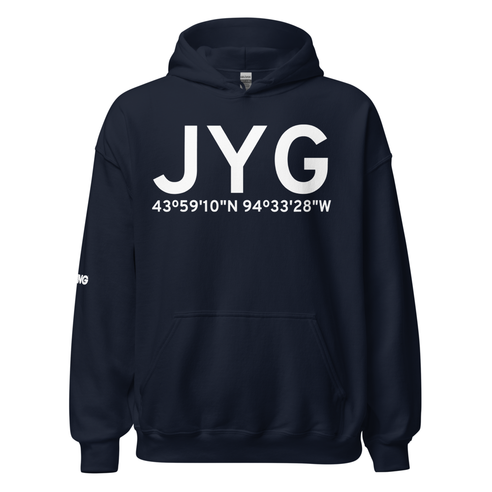 St James (KJYG) Airport Hoodie Sweatshirt 