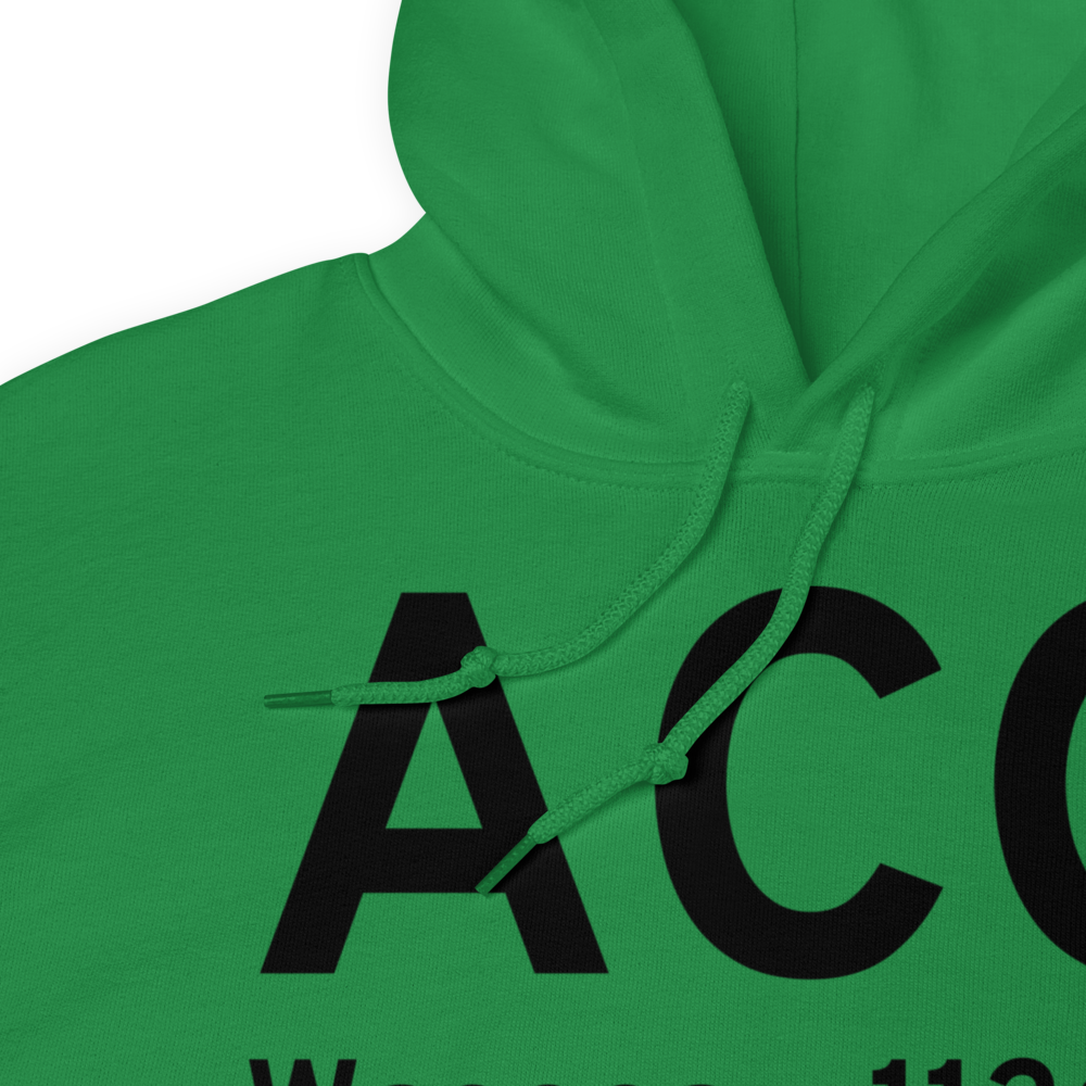 Waseca (KACQ) Airport Hoodie Sweatshirt 