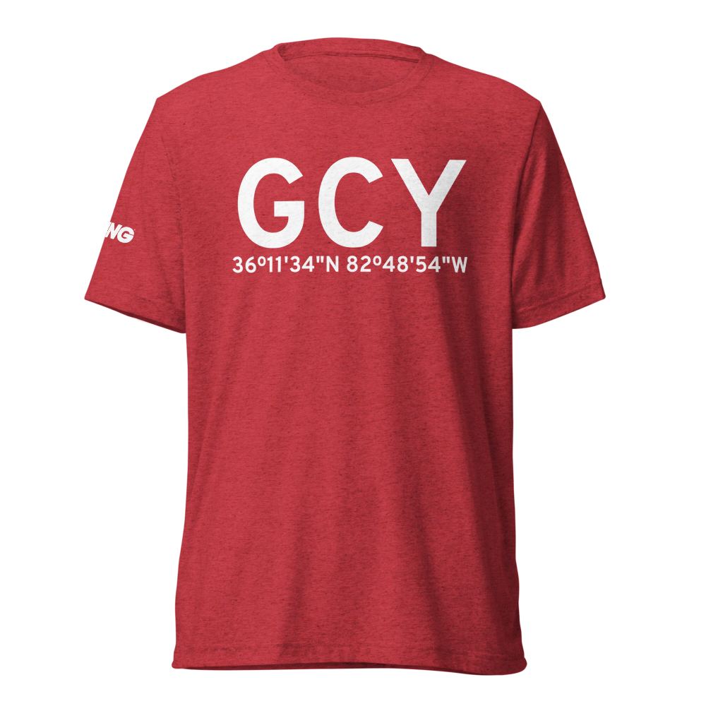 Greeneville (KGCY) Airport Tri-blend T-Shirt 