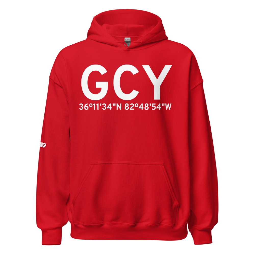Greeneville (KGCY) Airport Hoodie Sweatshirt 