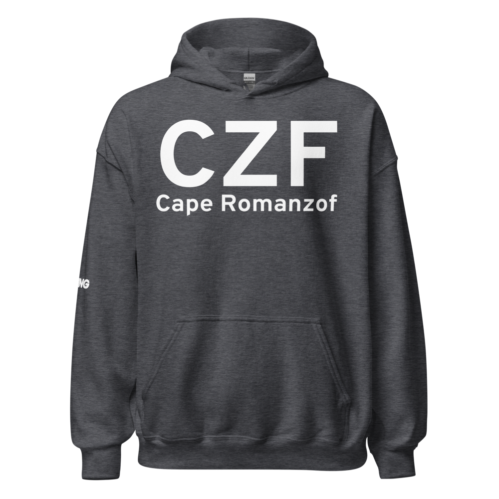 Cape Romanzof (PACZ) Airport Hoodie Sweatshirt 