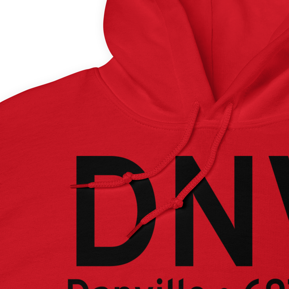 Danville (KDNV) Airport Hoodie Sweatshirt 