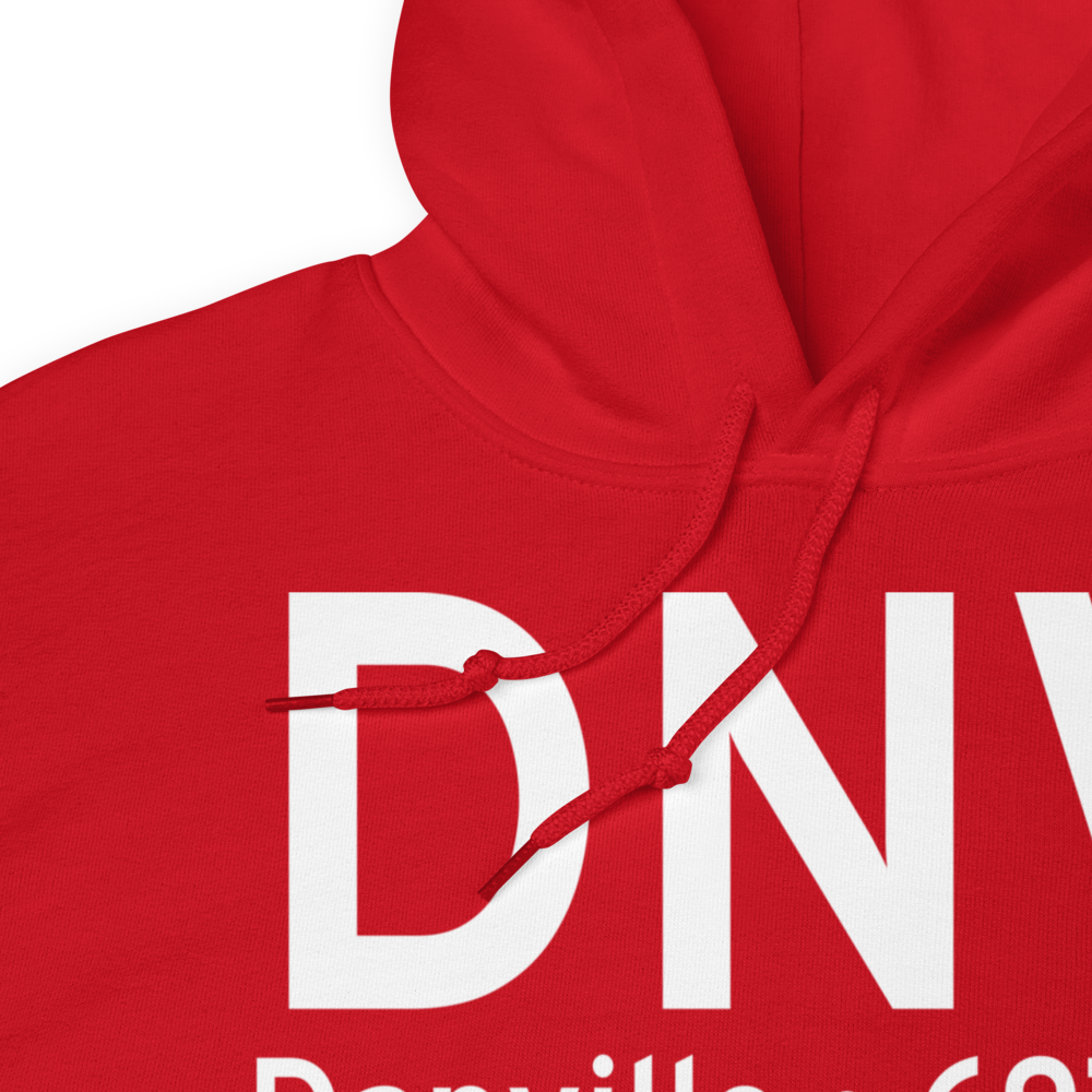 Danville (KDNV) Airport Hoodie Sweatshirt 
