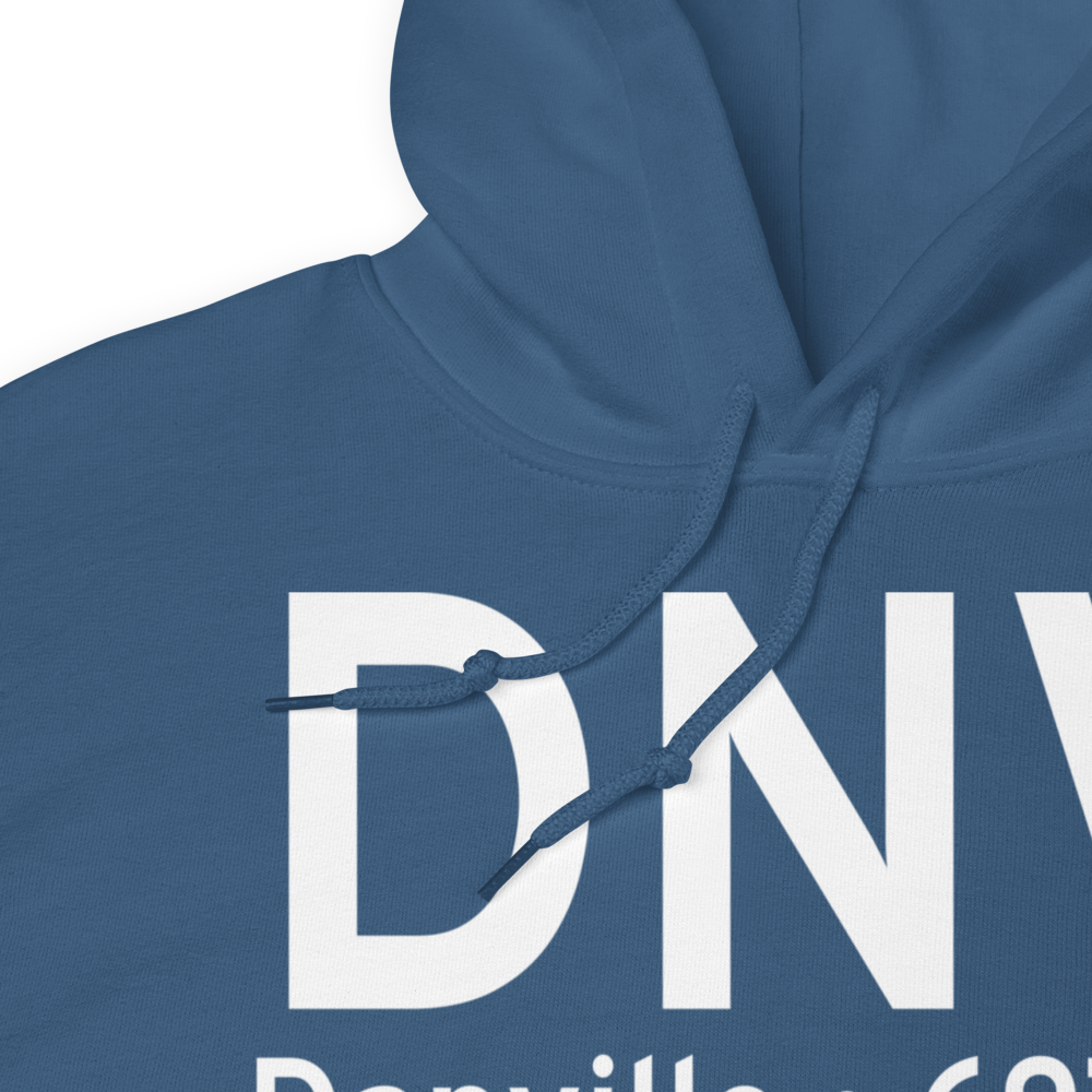 Danville (KDNV) Airport Hoodie Sweatshirt 