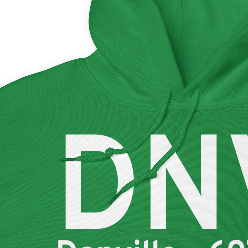 Danville (KDNV) Airport Hoodie Sweatshirt 