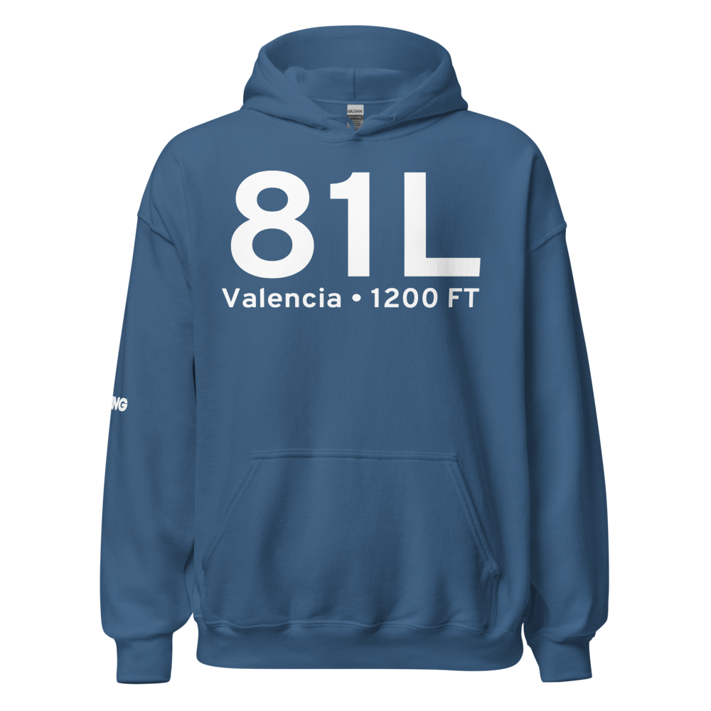 Valencia (81L) Airport Hoodie Sweatshirt 