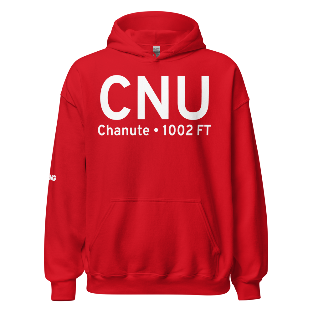 Chanute (KCNU) Airport Hoodie Sweatshirt 