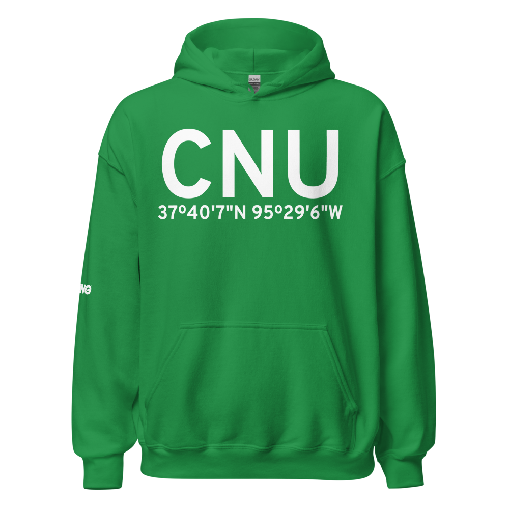 Chanute (KCNU) Airport Hoodie Sweatshirt 