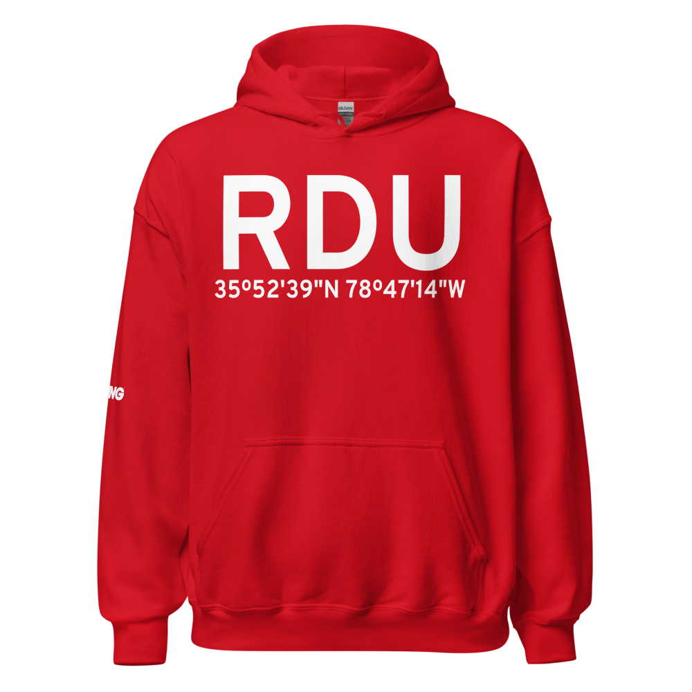 Raleigh/Durham (KRDU) Airport Hoodie Sweatshirt 