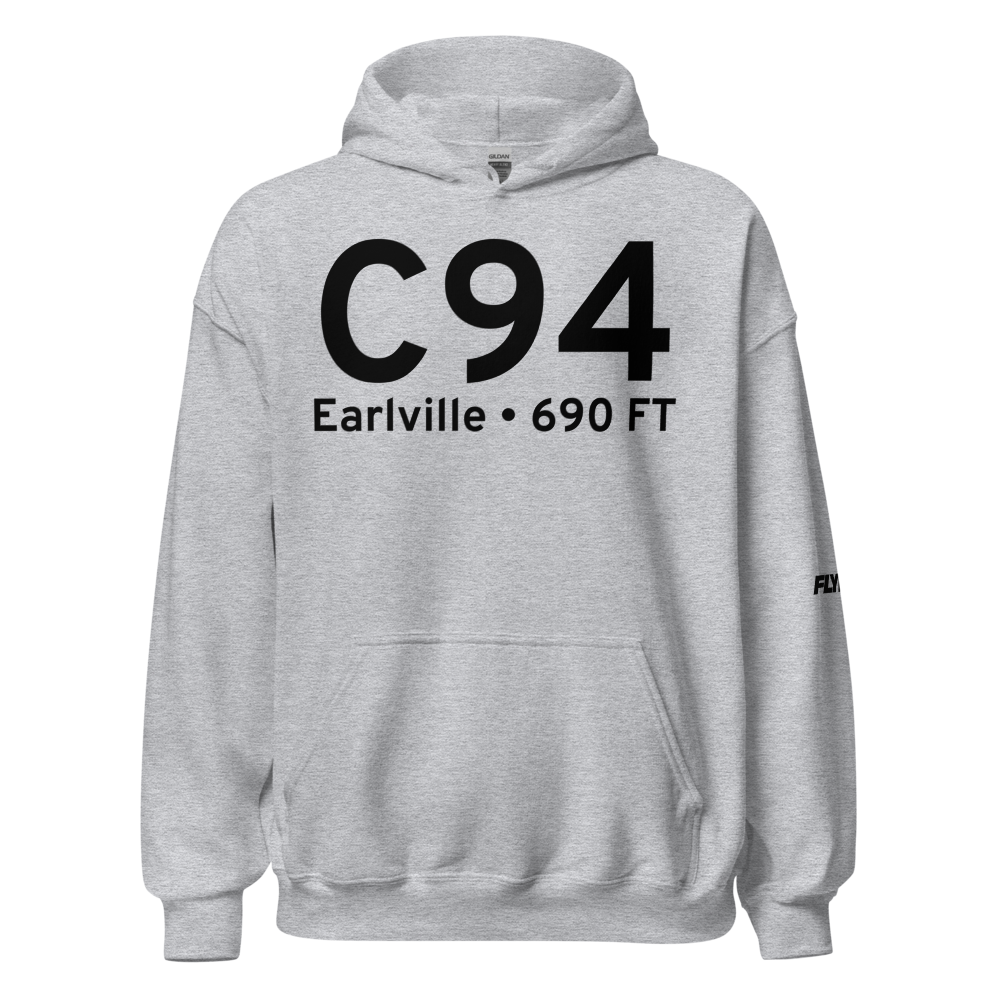 Earlville (C94) Airport Hoodie Sweatshirt 