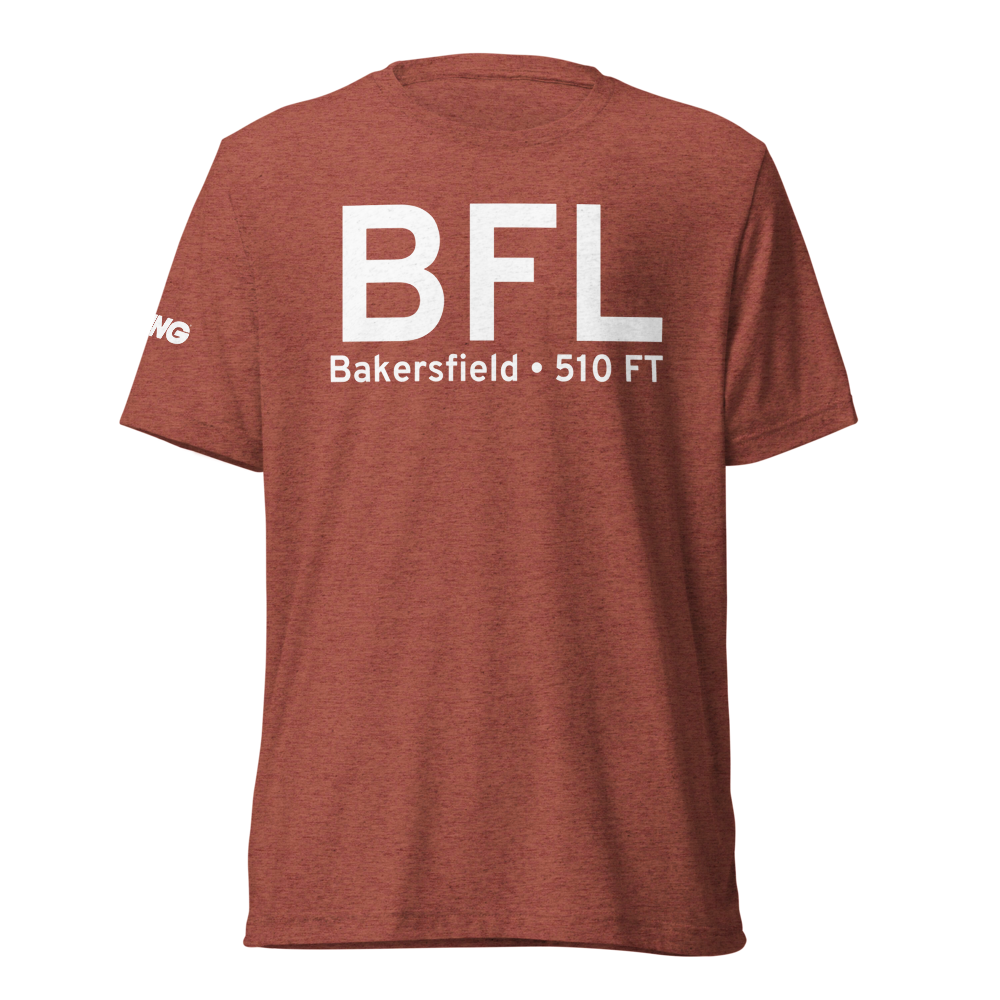 Bakersfield (KBFL) Airport Tri-blend T-Shirt 