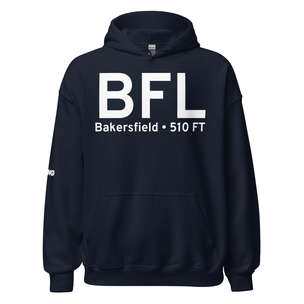 Bakersfield (KBFL) Airport Hoodie Sweatshirt 