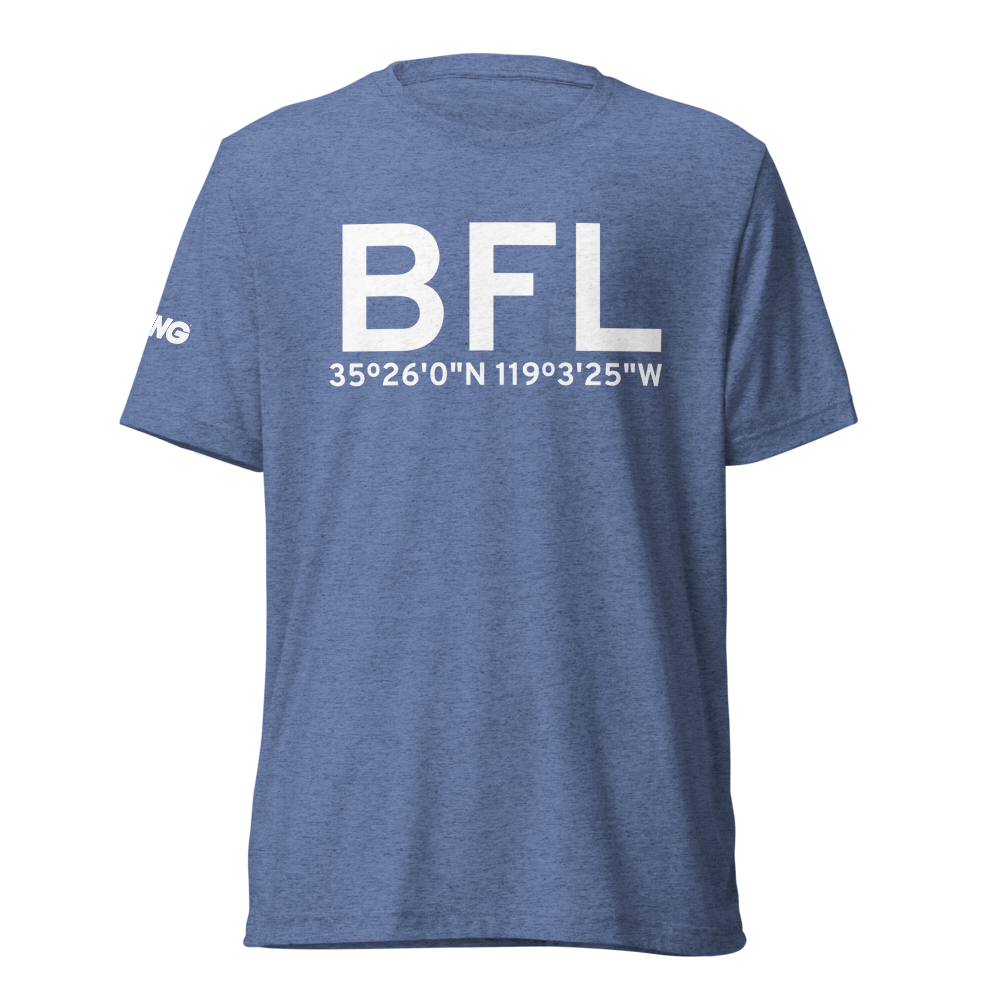 Bakersfield (KBFL) Airport Tri-blend T-Shirt 