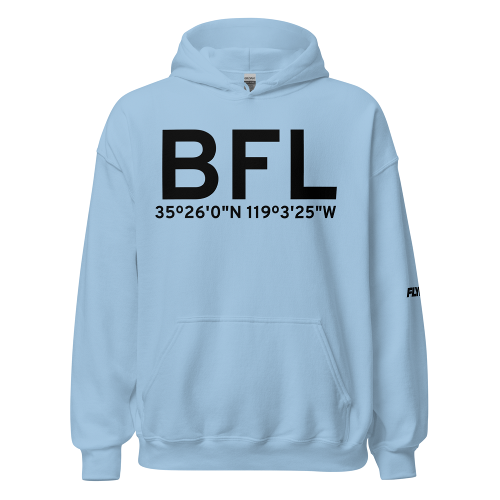 Bakersfield (KBFL) Airport Hoodie Sweatshirt 