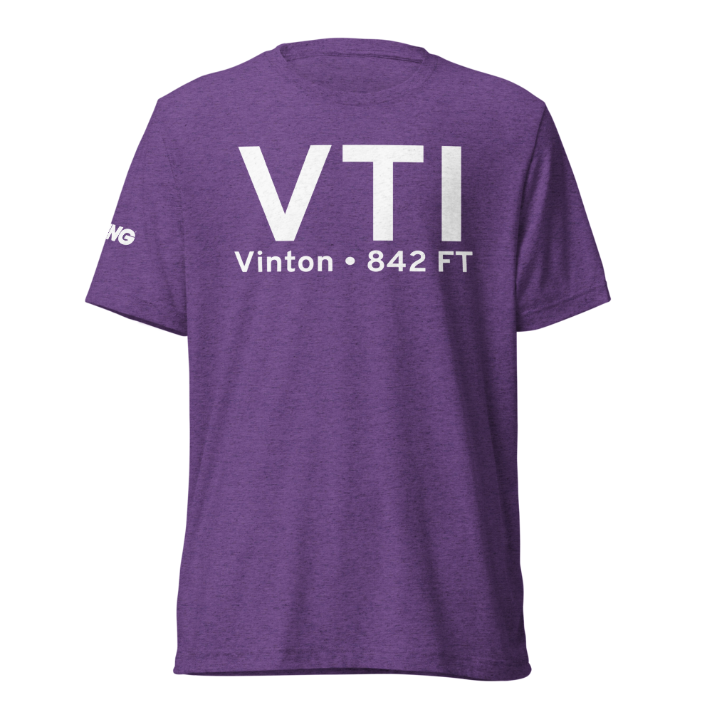 Vinton (KVTI) Airport Tri-blend T-Shirt 