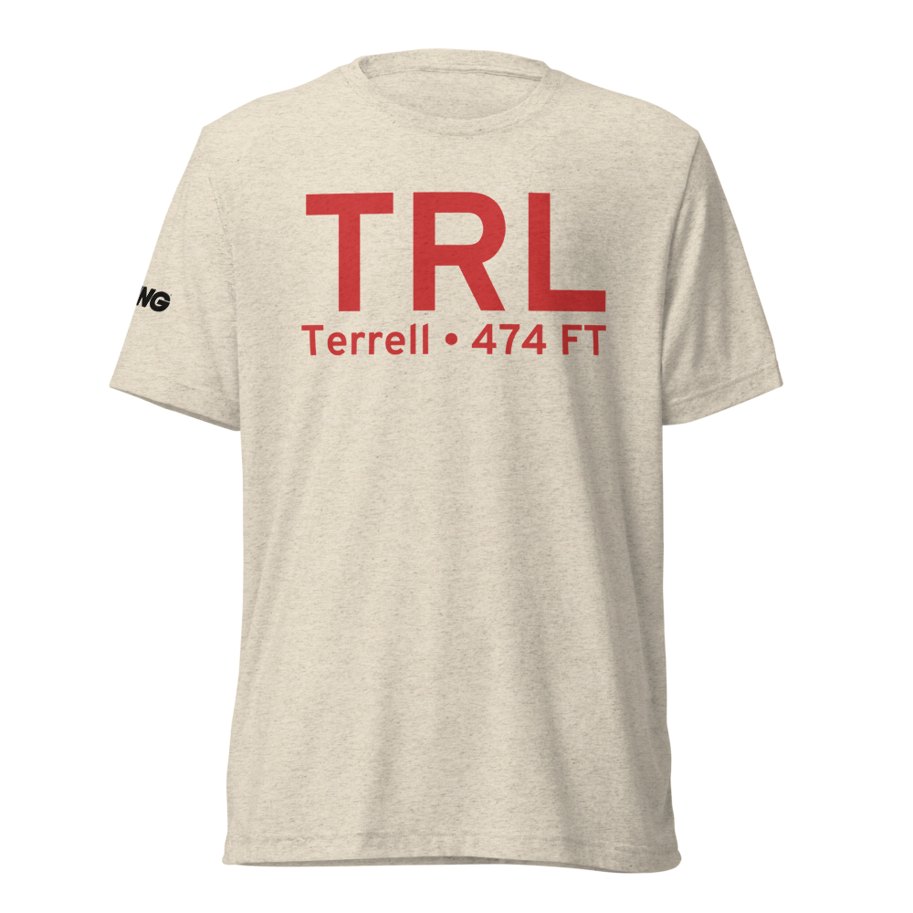 Terrell (KTRL) Airport Tri-blend T-Shirt 