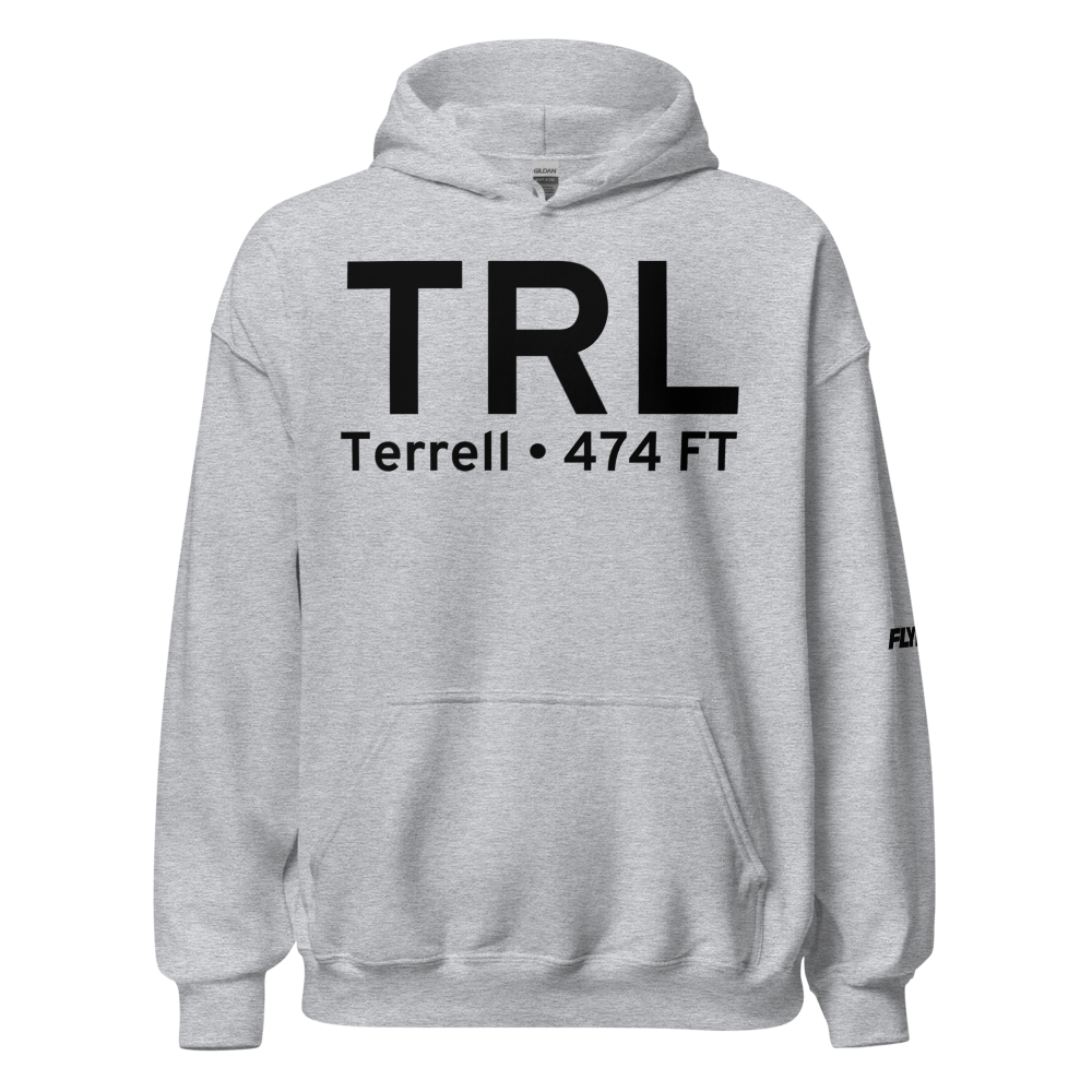 Terrell (KTRL) Airport Hoodie Sweatshirt 