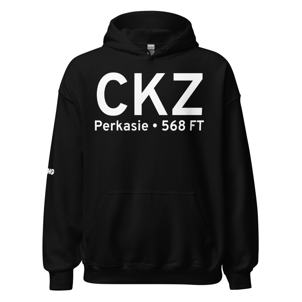 Perkasie (KCKZ) Airport Hoodie Sweatshirt 