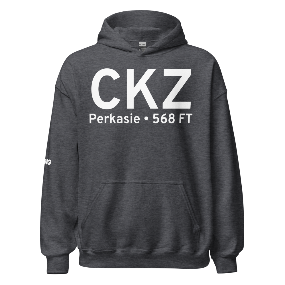 Perkasie (KCKZ) Airport Hoodie Sweatshirt 