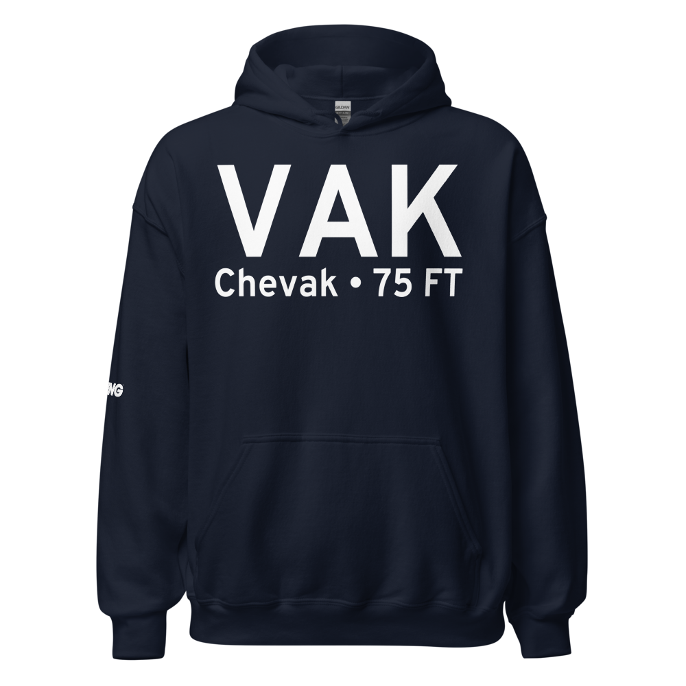 Chevak (PAVA) Airport Hoodie Sweatshirt 
