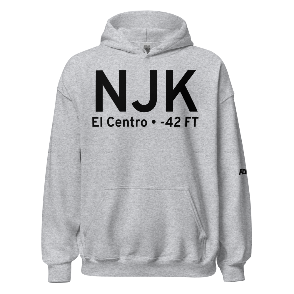 El Centro (KNJK) Airport Hoodie Sweatshirt 