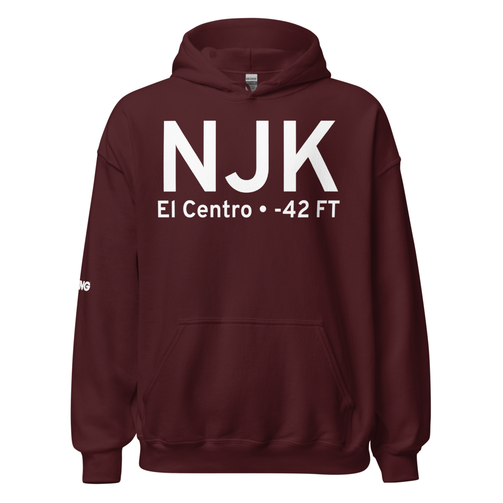 El Centro (KNJK) Airport Hoodie Sweatshirt 