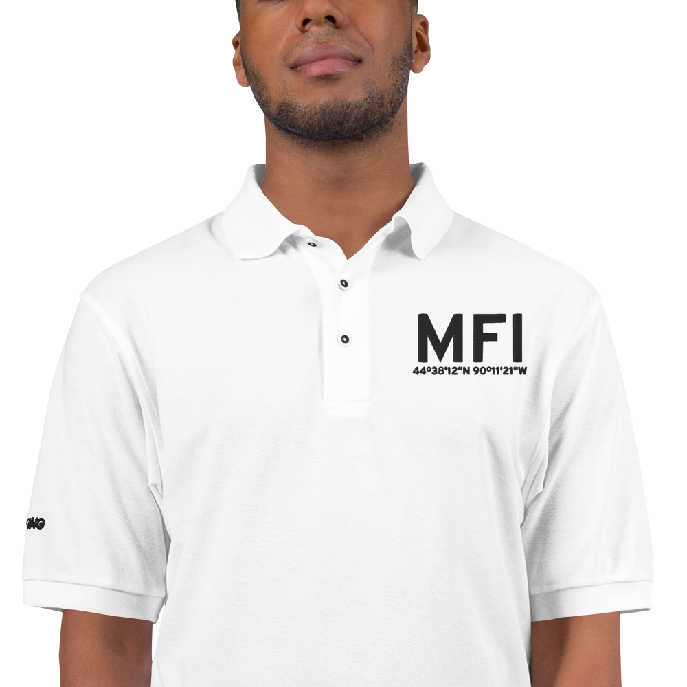 Marshfield (KMFI) Airport Port Authority Embroidered Polo Shirt 
