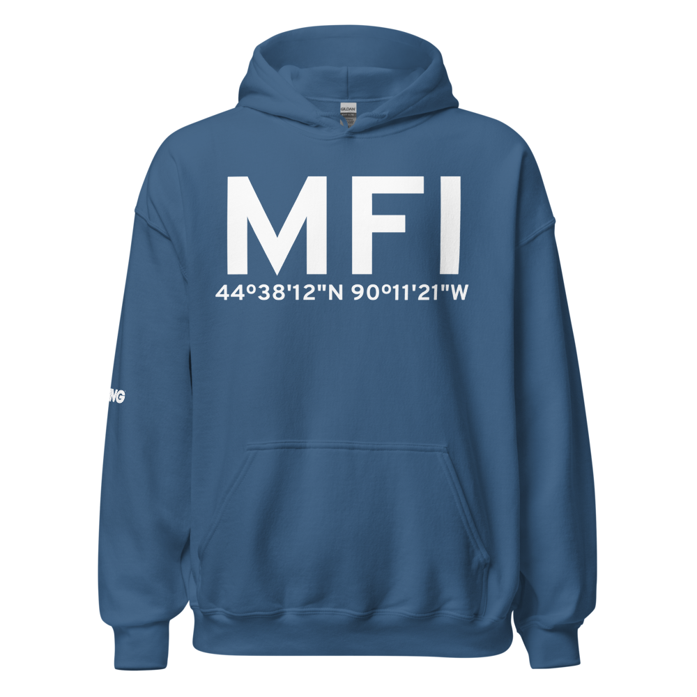 Marshfield (KMFI) Airport Hoodie Sweatshirt 