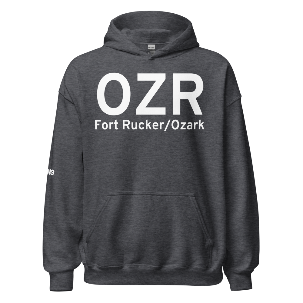 Fort Rucker/Ozark (KOZR) Airport Hoodie Sweatshirt 