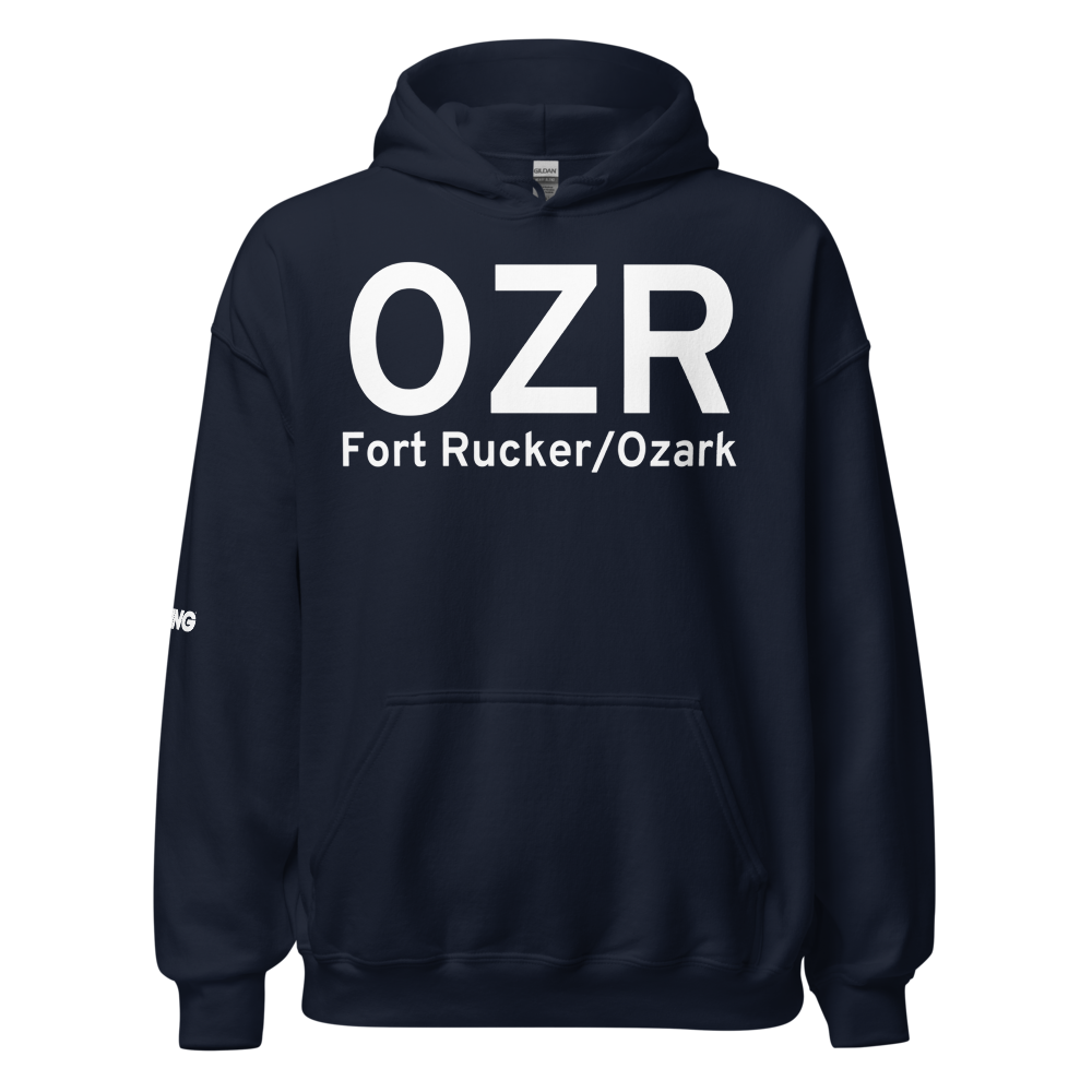 Fort Rucker/Ozark (KOZR) Airport Hoodie Sweatshirt 