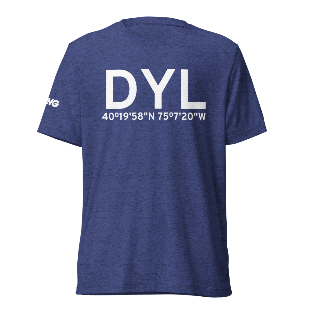 Doylestown (KDYL) Airport Tri-blend T-Shirt 